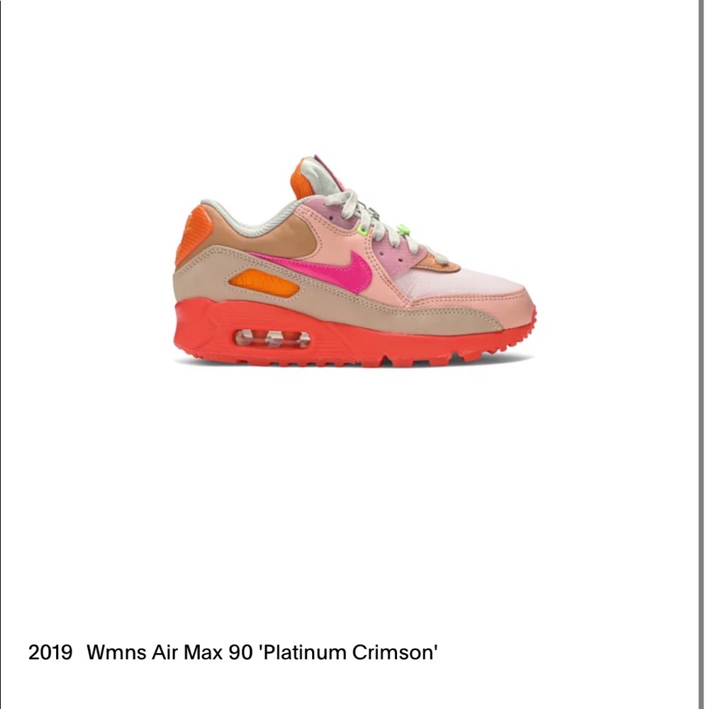 Nike 2019 Women’s Air Max 90 'Platinum Crimson'